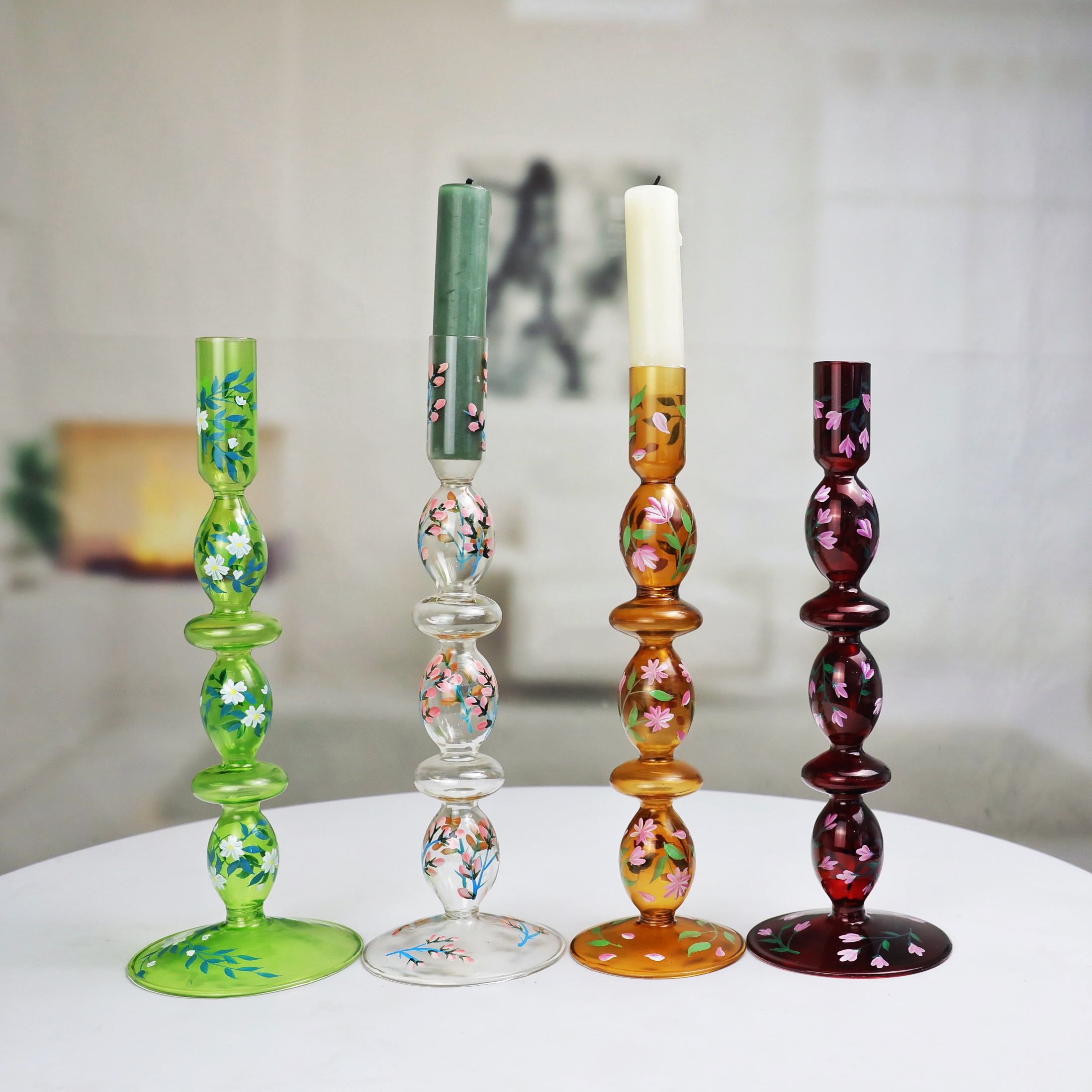 Christmas Glass Candle Holders ZT699