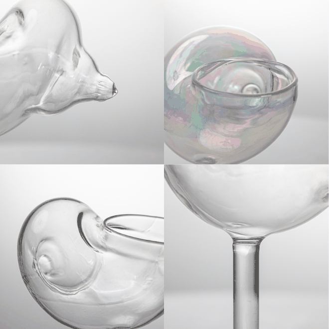 Cute Eco-Friendly Handmade Cocktail Glasses with Custom Logo 170ml Capacity DrinkwareJW075