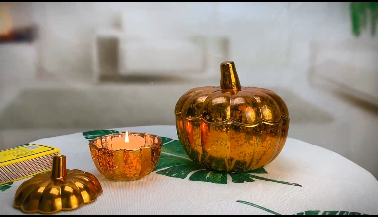 Pumpkin Candle jar