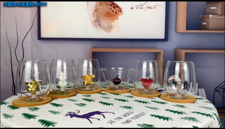 创意个性化装饰无柄红酒杯